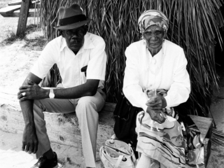 Two East Enders in the shade