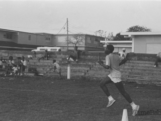 Runner on sports day