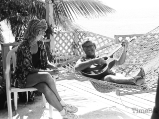Barefoot Man in a hammock