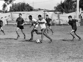Football match at the Annex