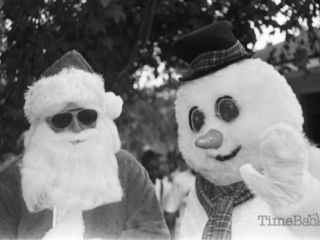 Santa and Frosty