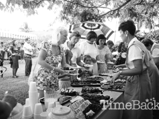 Pink Ladies bake sale, 1991