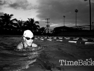 Swimmer at Lion's Pool, 1991
