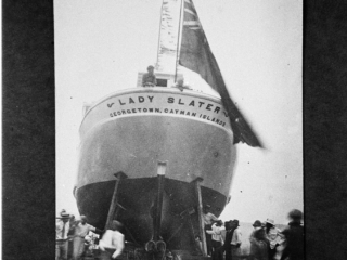 The Lady Slater ship, art exhibition, 1985
