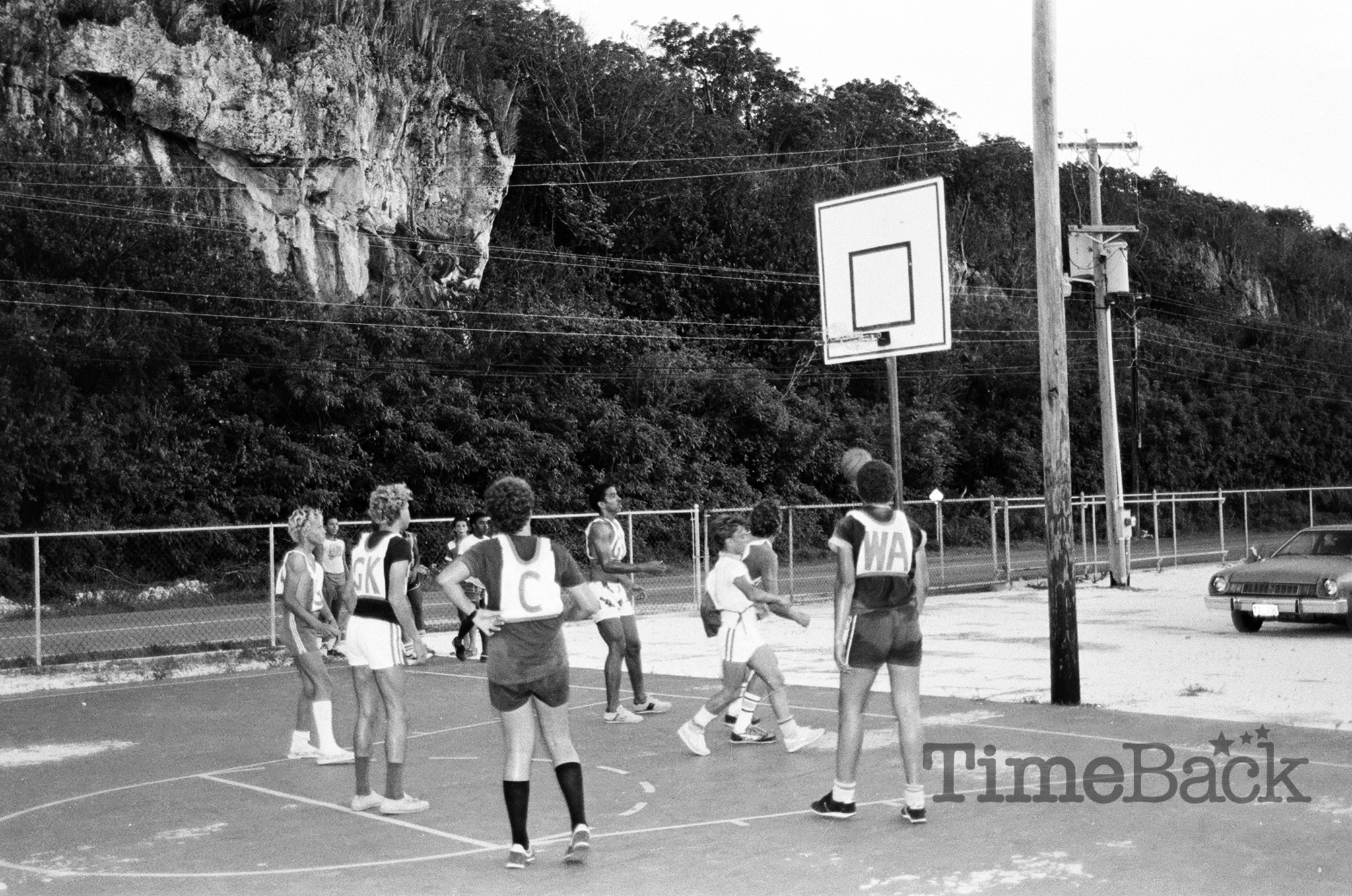 Basketball in Cayman Brac, 1986