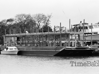 Pioneer one boat building, 1987