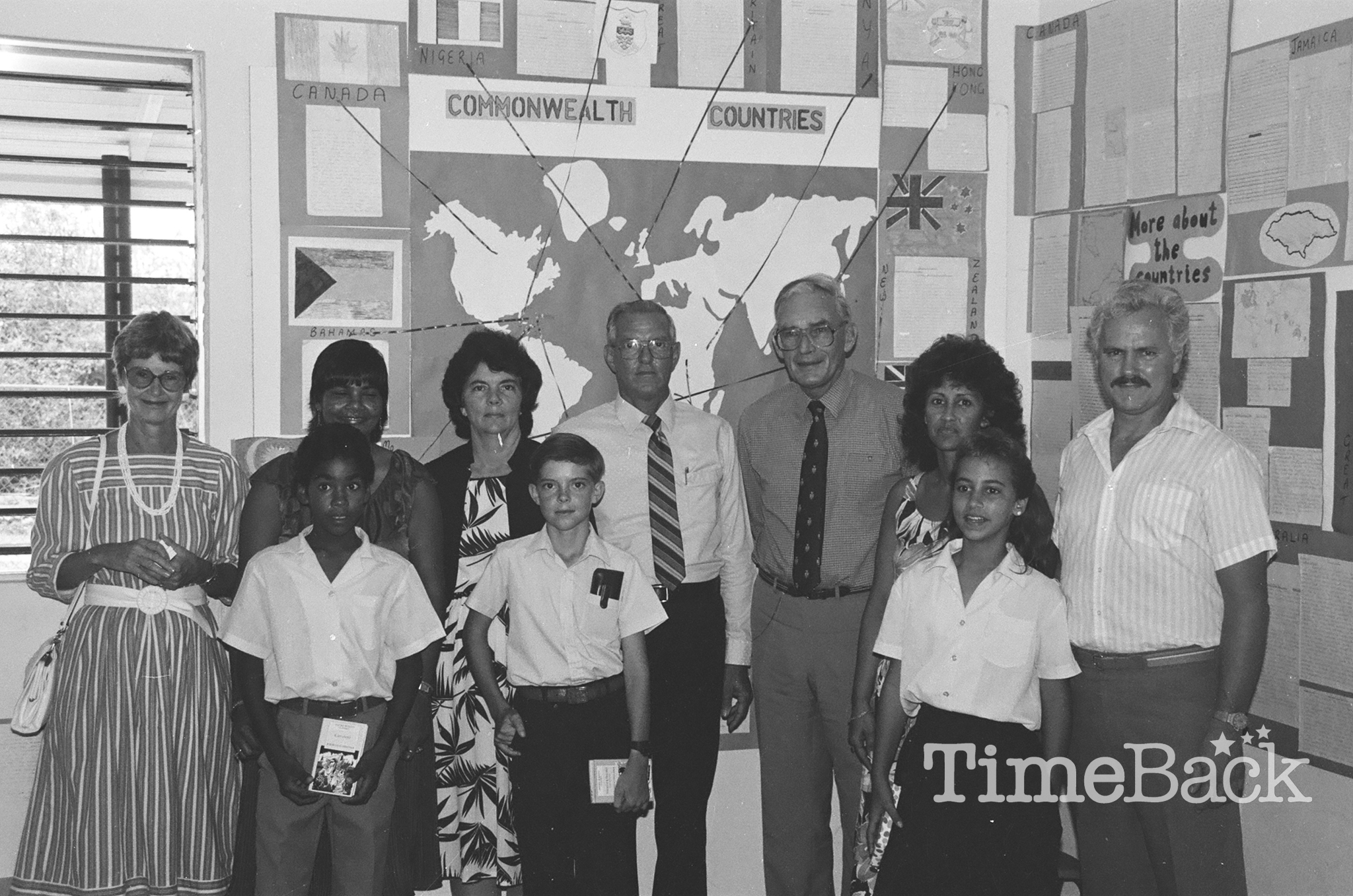 Governor Lloyd visits Brac, Cayman Brac, 1987