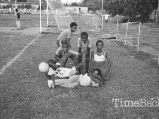 Football at the Annexe, George Town, 1987
