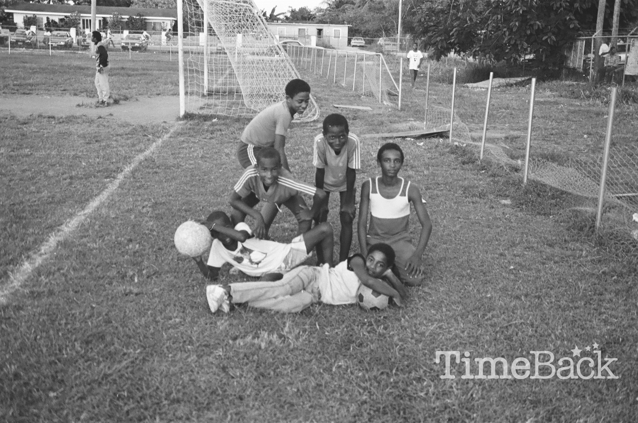 Football at the Anex, George Town, 1987