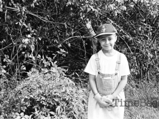 Participant at the community clean-up, 1985